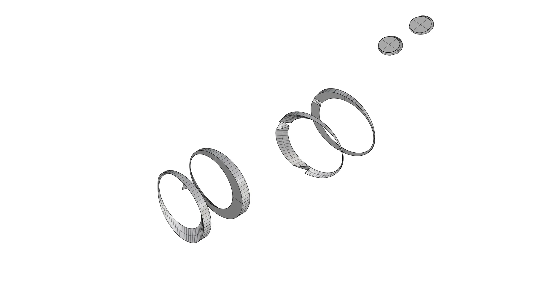 Exploded digital view separating Luna’s circular components.